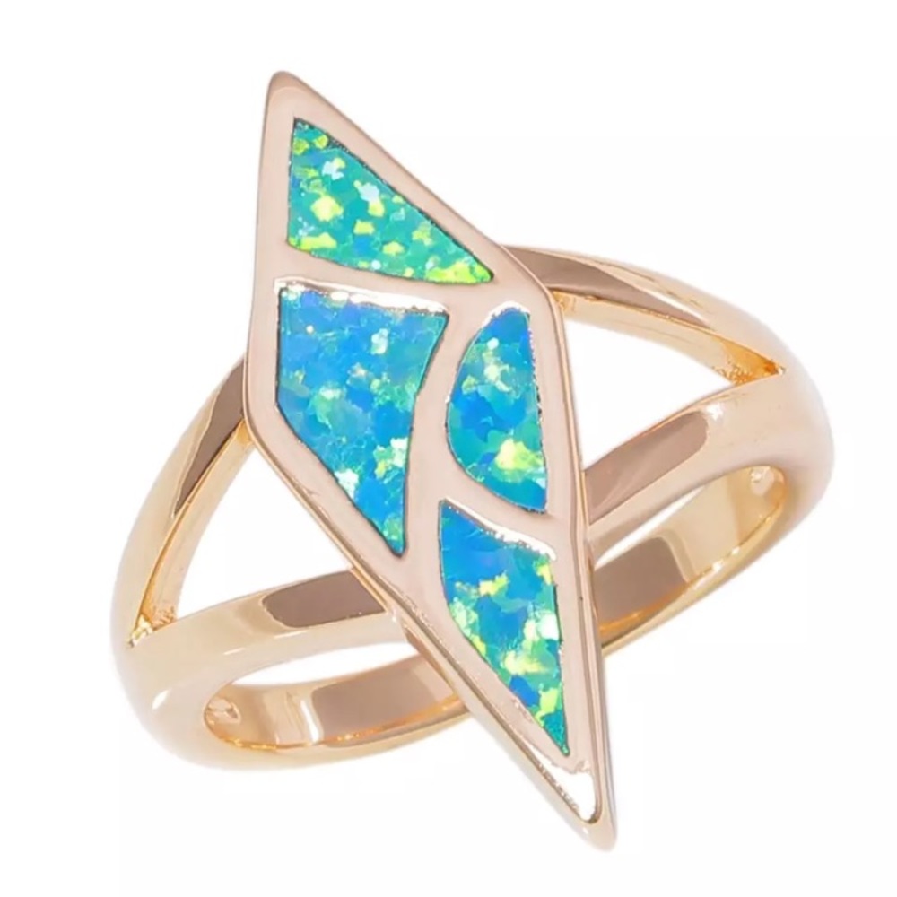 Blue Opal Ring